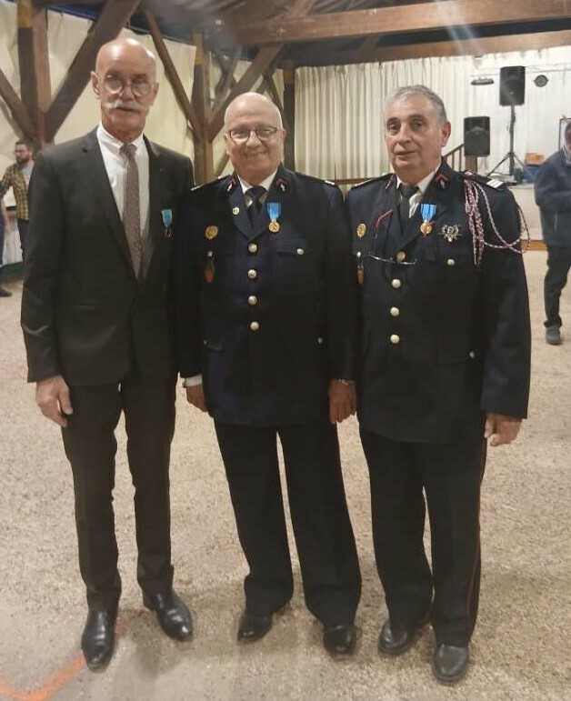 Dordogne : remise de médailles au centre de secours de Belvès (24170)